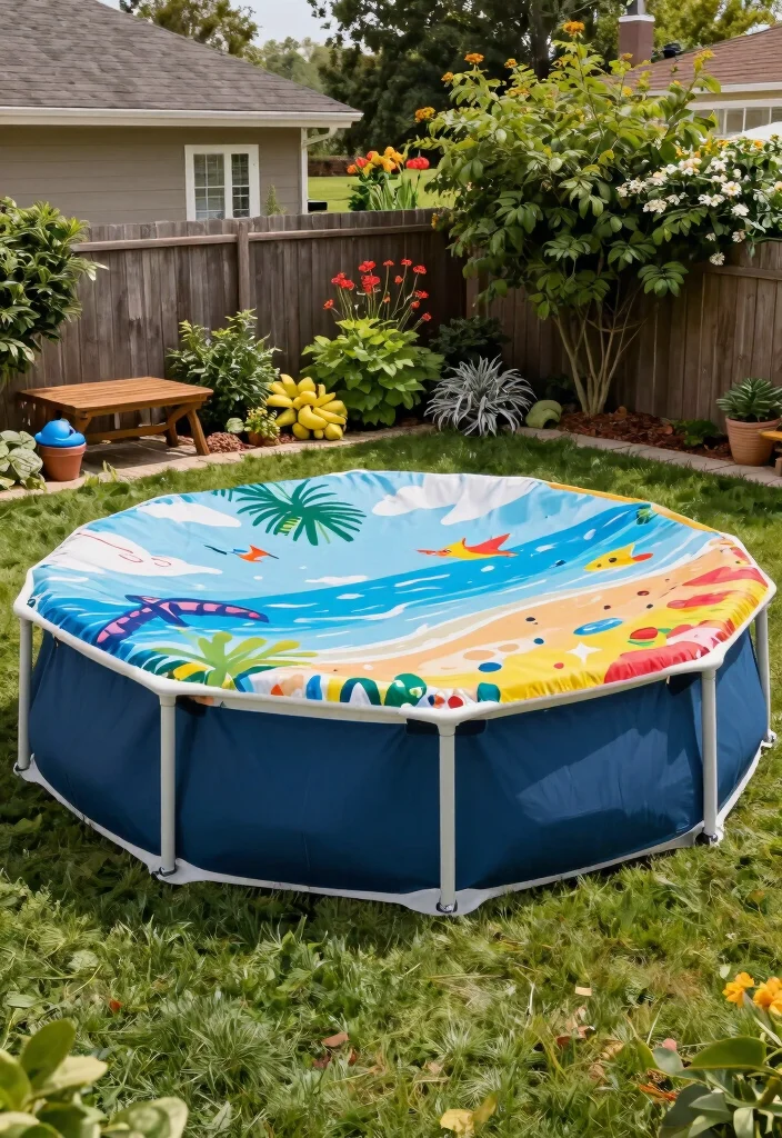 13 Fun Temporary Above Ground Pool Ideas for Summer 10 13 Fun Temporary Above Ground Pool Ideas for Summer 10. Custom Pool Cover 0