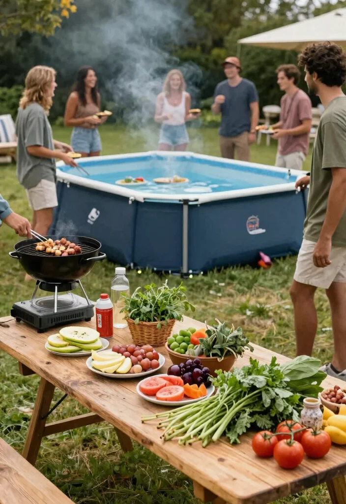 13 Fun Temporary Above Ground Pool Ideas for Summer 13 13 Fun Temporary Above Ground Pool Ideas for Summer 13. Creative Poolside Cooking 0
