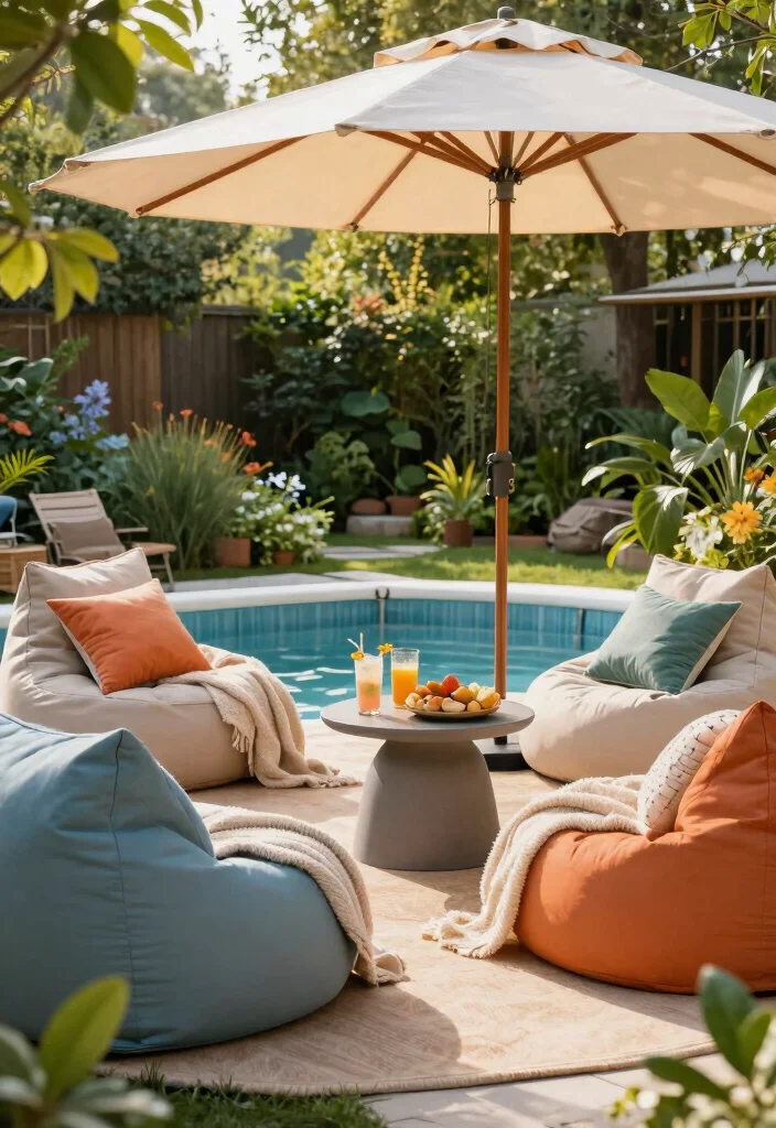 13 Fun Temporary Above Ground Pool Ideas for Summer 2 13 Fun Temporary Above Ground Pool Ideas for Summer 2. Cozy Lounge Area 0