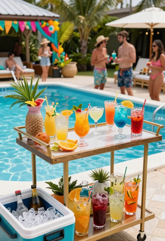 13 Fun Temporary Above Ground Pool Ideas for Summer 5 13 Fun Temporary Above Ground Pool Ideas for Summer 5. Refreshing Poolside Bar 0