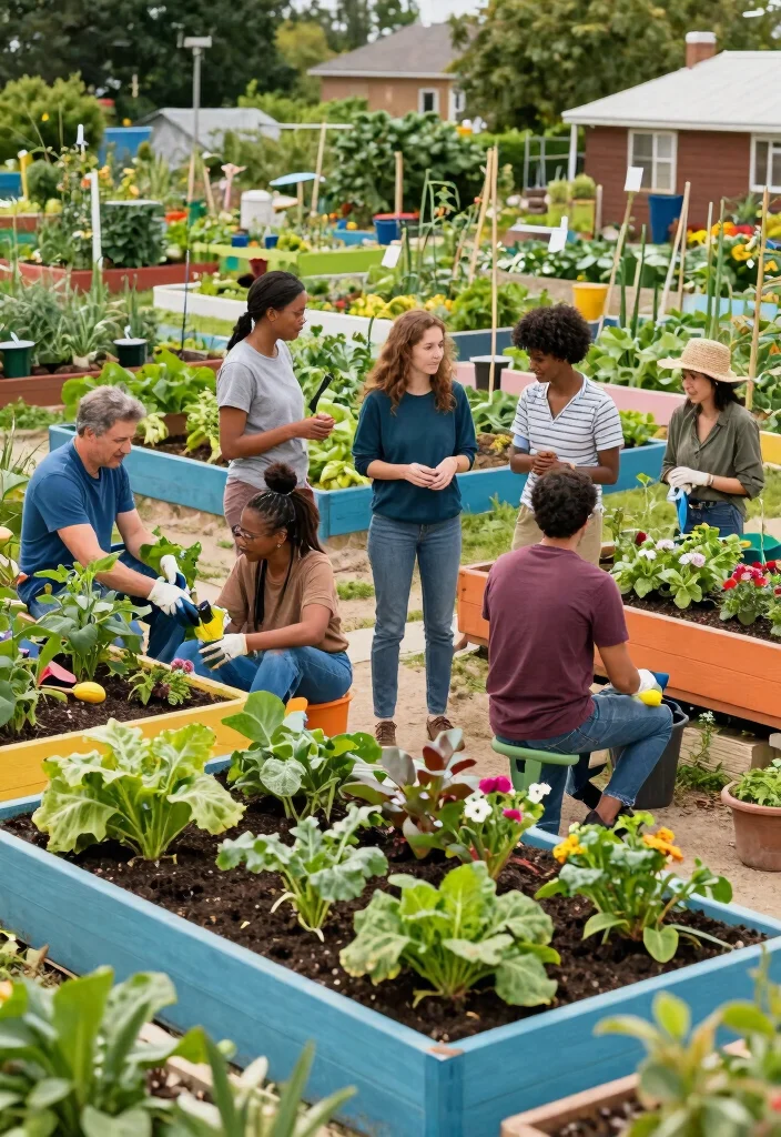 13 Natural Eco Friendly Patio Decor Inspiration 13. Community Garden Collaboration 0