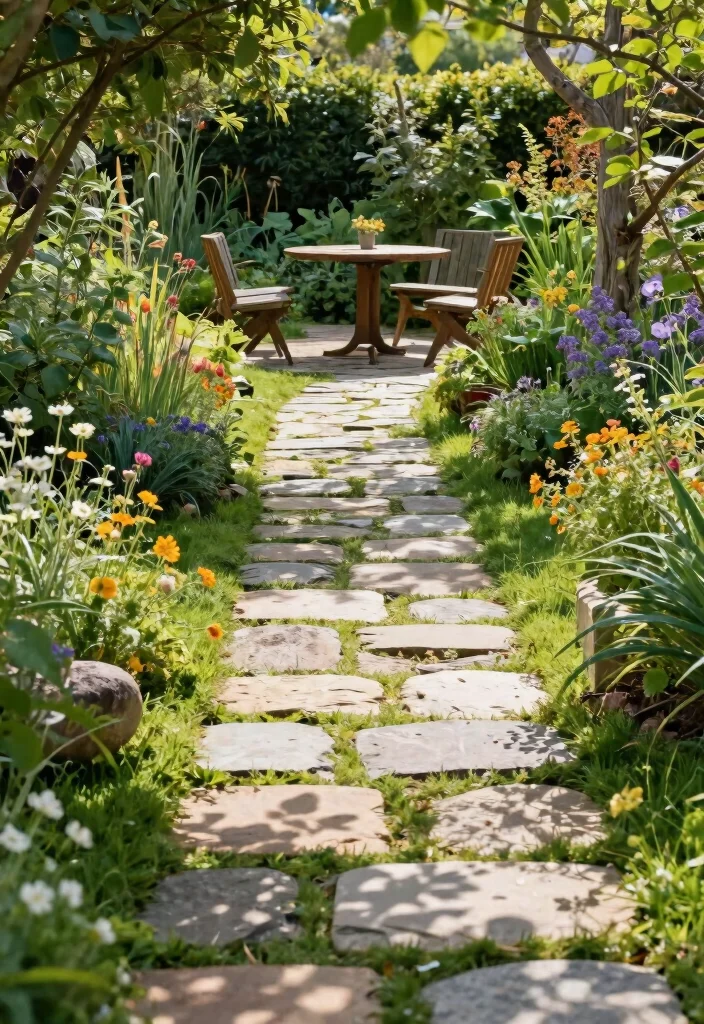 13 Natural Eco Friendly Patio Decor Inspiration 2. Natural Stone Pathways 0