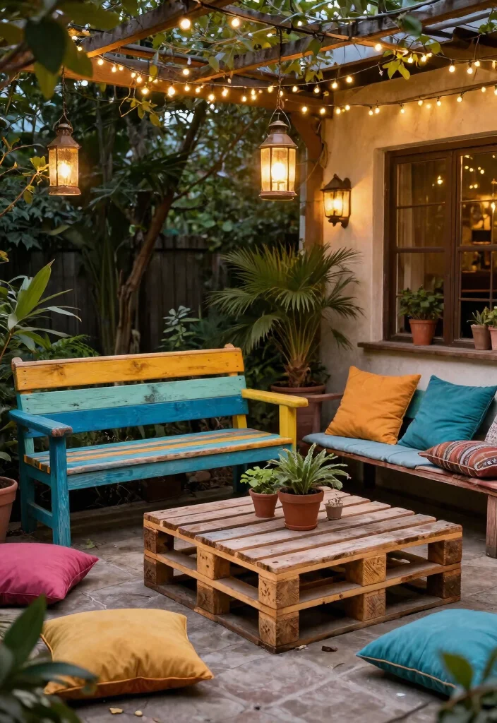 13 Natural Eco Friendly Patio Decor Inspiration 4. Upcycled Furniture 0