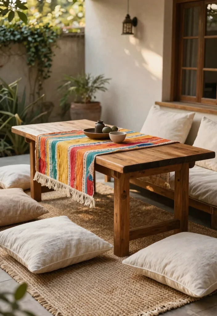 13 Natural Eco Friendly Patio Decor Inspiration 6. Natural Fiber Textiles 0