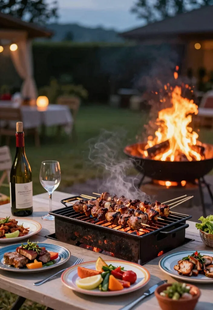 13 Romantic Fire Pit Date Night Ideas Cozy Setup 3. Grilling Gourmet Dinner 0