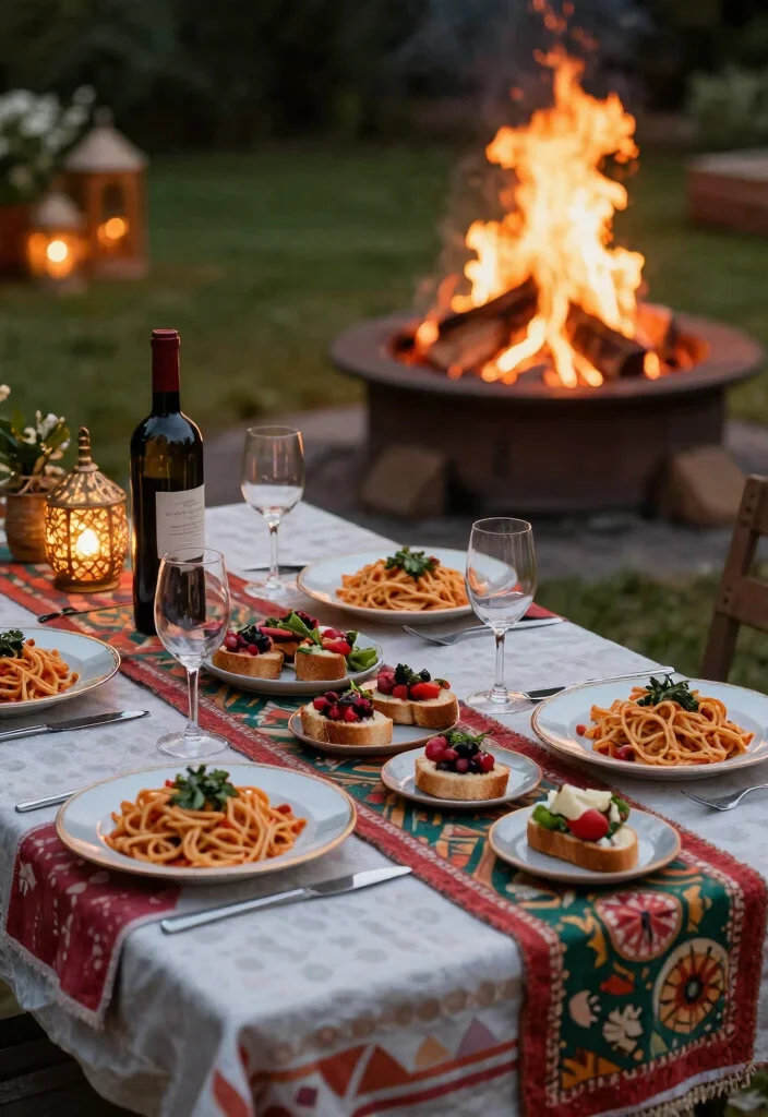 13 Romantic Fire Pit Date Night Ideas Cozy Setup 8. Plan a Themed Dinner Night 0