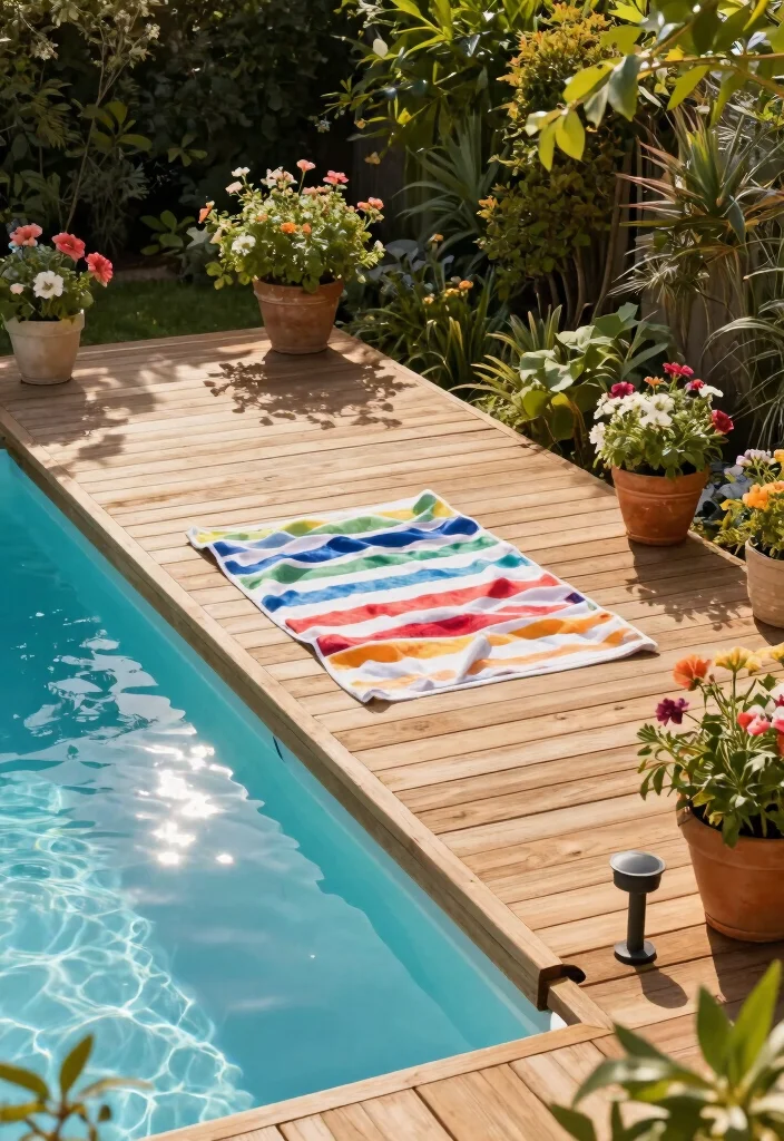 13 Smart Low Deck Ideas for Ground Level Above Ground Pools 1 13 Smart Low Deck Ideas for Ground Level Above Ground Pools 1. Simple Wooden Platform Deck 0