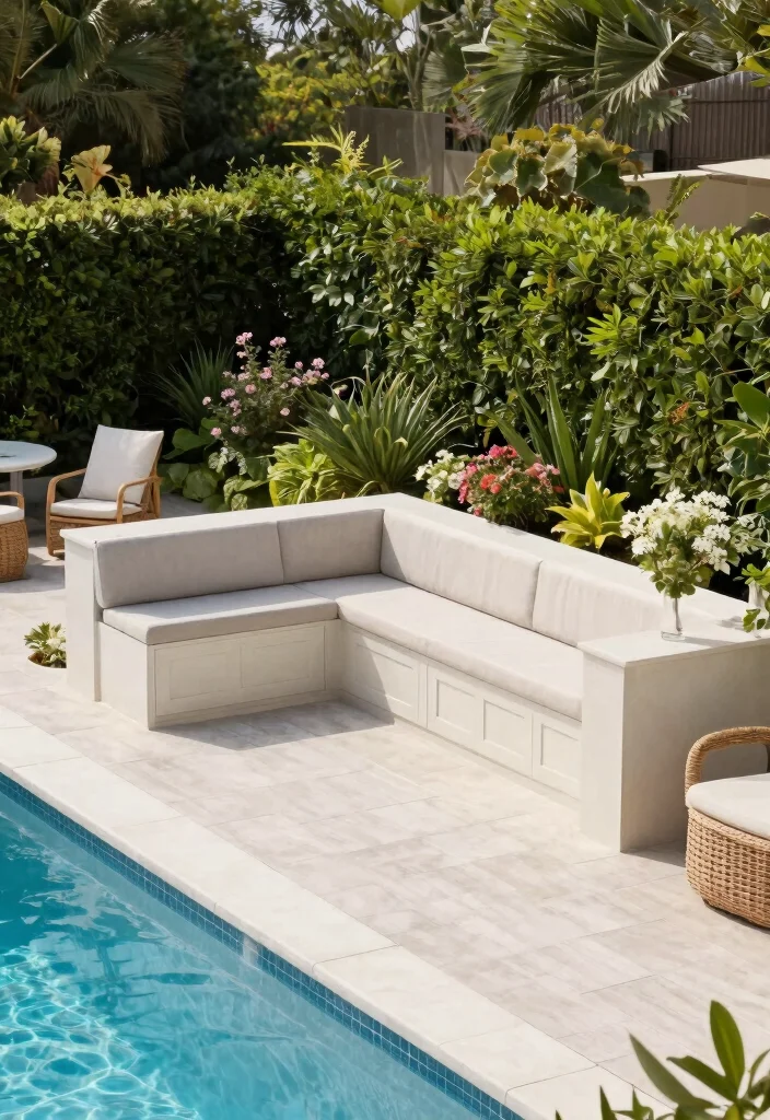 13 Smart Low Deck Ideas for Ground Level Above Ground Pools 4 13 Smart Low Deck Ideas for Ground Level Above Ground Pools 4. Elevated Deck with Storage 0
