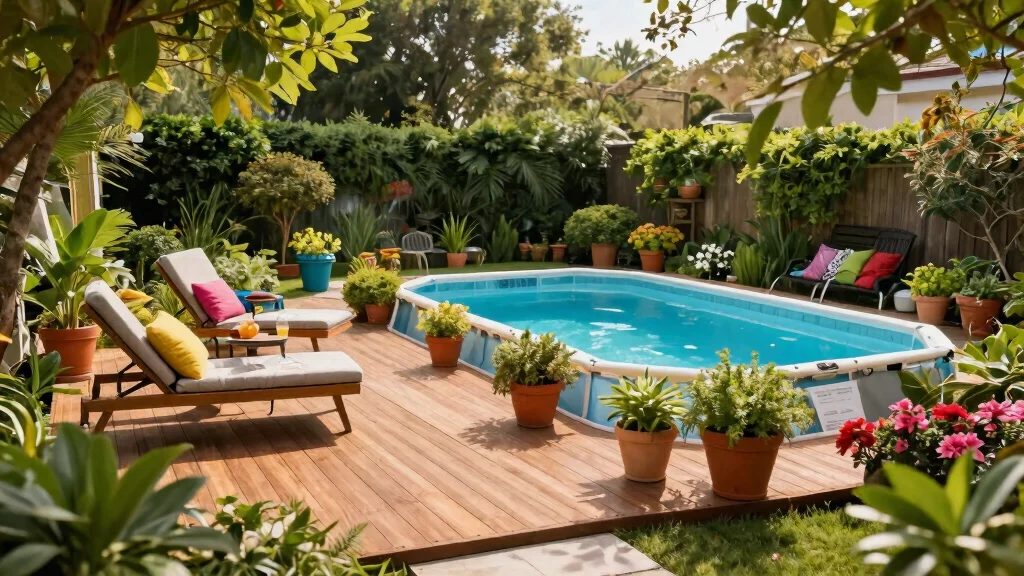13 Smart Low Deck Ideas for Ground Level Above Ground Pools