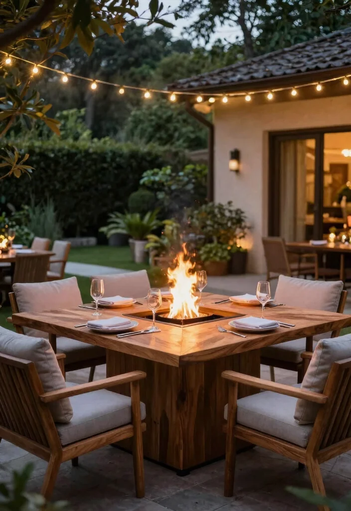 13 Stunning Fire Pit Concepts Backyard Australia Style 11 13 Stunning Fire Pit Concepts Backyard Australia Style 11. Integrated Fire Pit and Dining Table 0