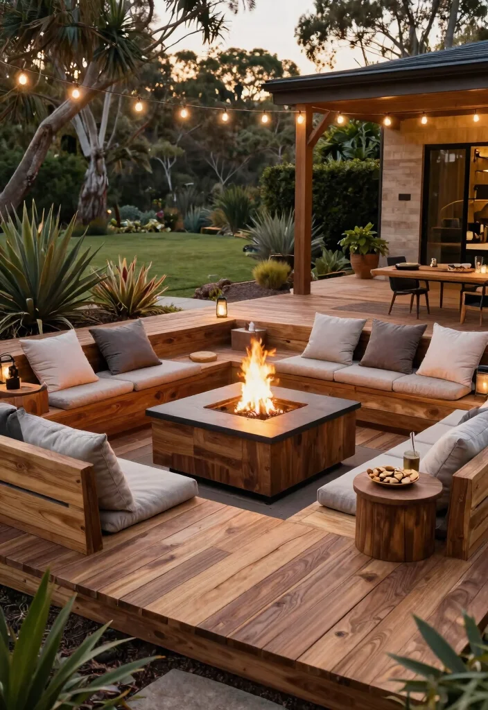 13 Stunning Fire Pit Concepts Backyard Australia Style 4 13 Stunning Fire Pit Concepts Backyard Australia Style 4. Elevated Wooden Fire Pit Deck 0