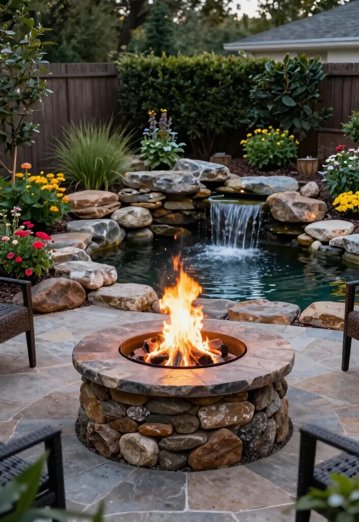 13 Stunning Fire Pit Concepts Backyard Australia Style 8 13 Stunning Fire Pit Concepts Backyard Australia Style 8. Fire Pit with Water Feature 0