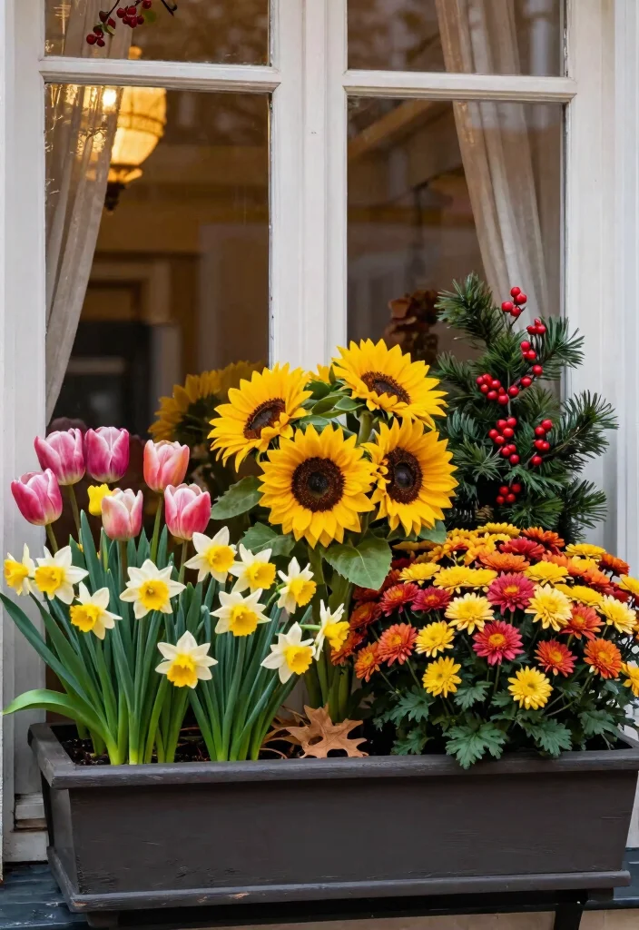 13 Stunning Window Box Ideas for Picture Windows 4 13 Stunning Window Box Ideas for Picture Windows 4. Seasonal Splendor 0