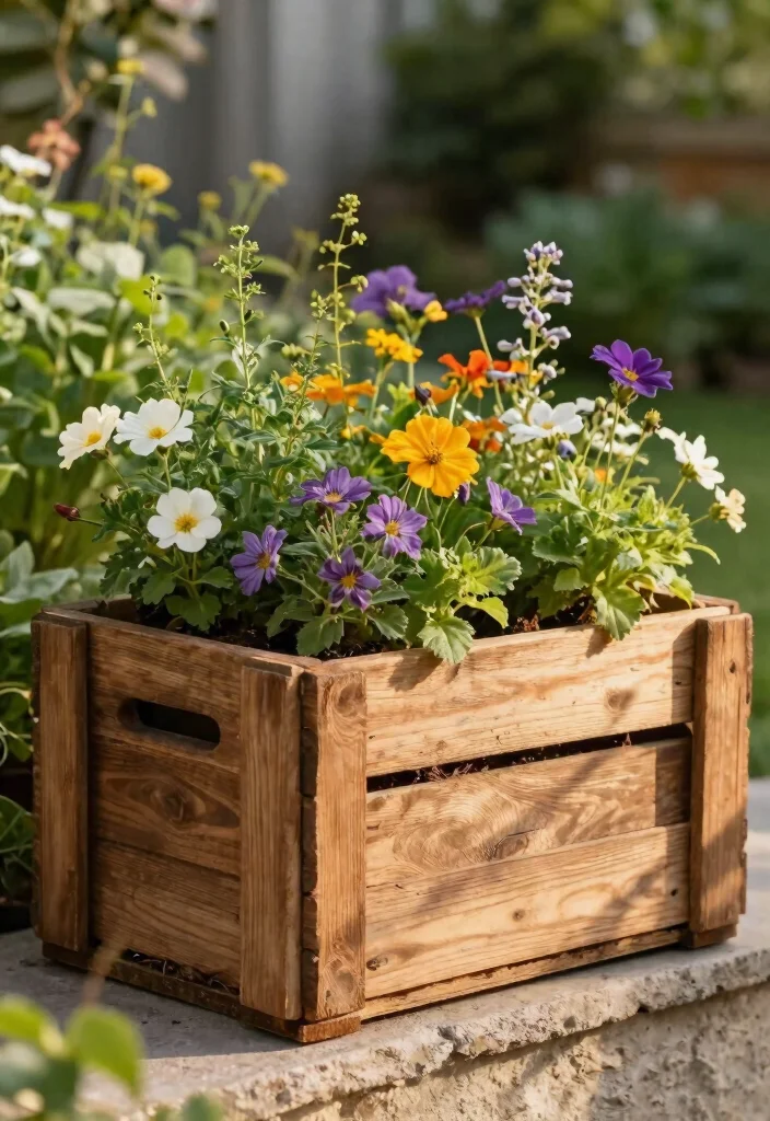 13 Stunning Window Box Ideas for Picture Windows 6 13 Stunning Window Box Ideas for Picture Windows 6. Rustic Charm with Repurposed Materials 0