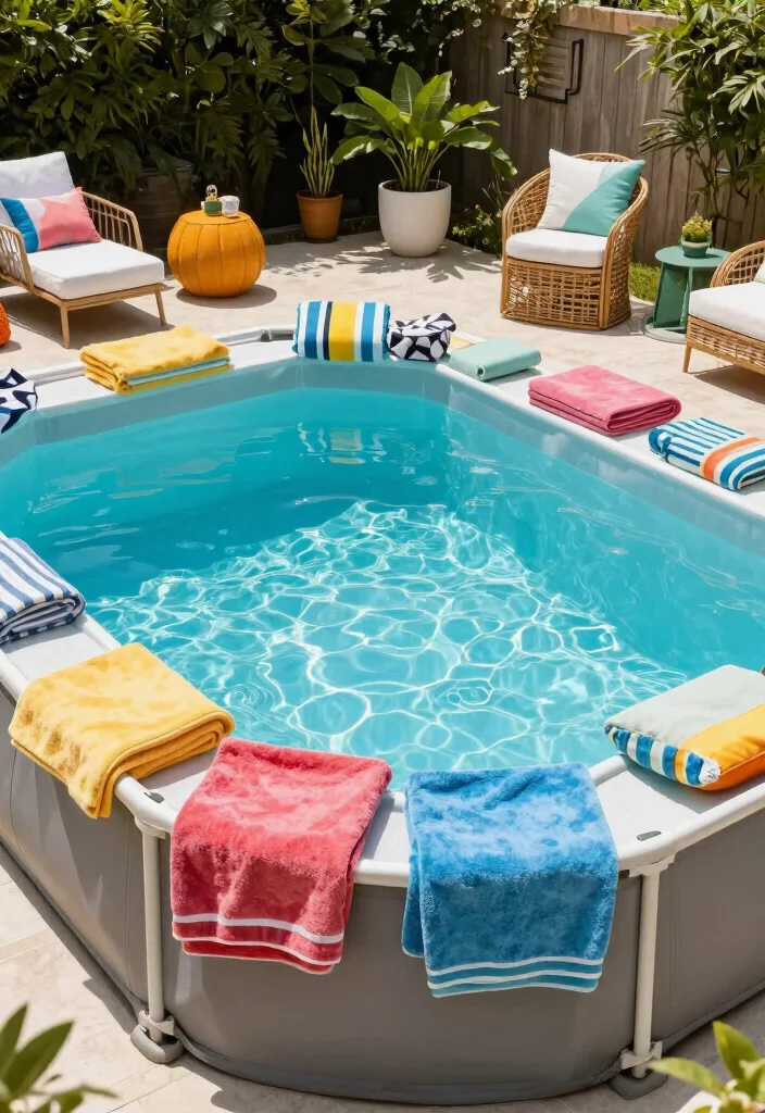 15 Beautiful Above Ground Pool That Looks Inground Hacks 14 15 Beautiful Above Ground Pool That Looks Inground Hacks 14. Color Coordinate Your Accessories 0