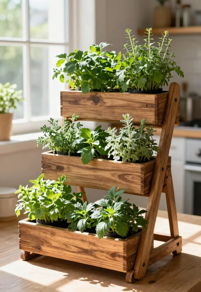 15 Beautiful Unique Window Box Designs You Must Try 9. Tiered Herb Gardens 0