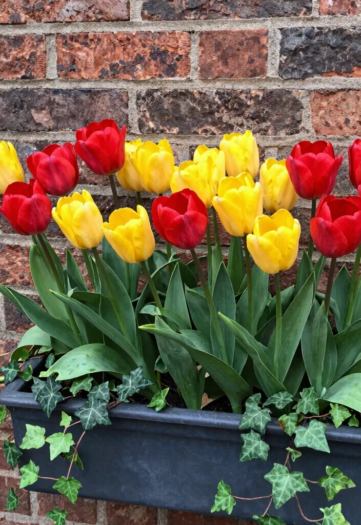 15 Best Spring Window Box Planting Ideas Early Blooms 1. Vibrant Tulip Mix 0