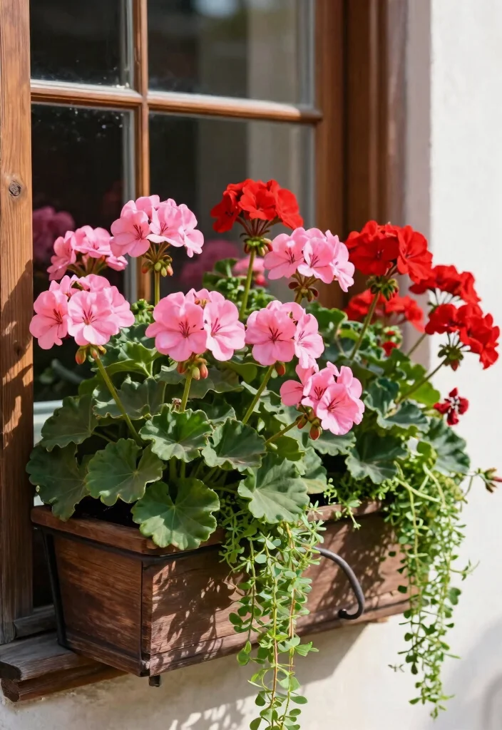15 Best Spring Window Box Planting Ideas Early Blooms 6. Bold Geranium Burst 0