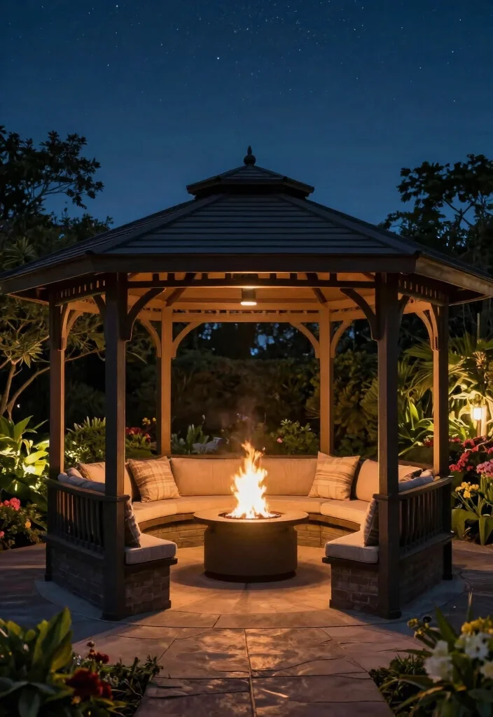 15 Breathtaking Luxury Gazebo Ideas for Resort Style Yards 14 15 Breathtaking Luxury Gazebo Ideas for Resort Style Yards 14. Fire Pit Gazebo Experience 0