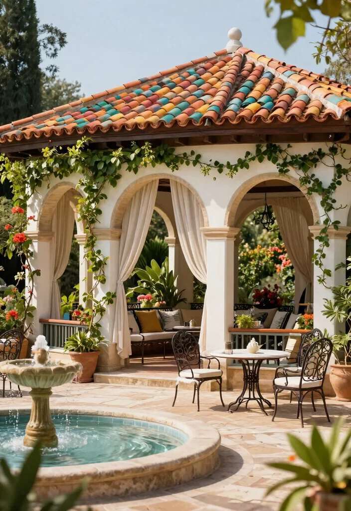 15 Breathtaking Luxury Gazebo Ideas for Resort Style Yards 3 15 Breathtaking Luxury Gazebo Ideas for Resort Style Yards 3. Elegant Mediterranean Oasis 0