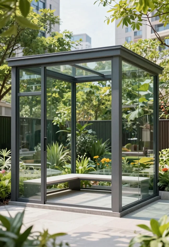 15 Breathtaking Luxury Gazebo Ideas for Resort Style Yards 4 15 Breathtaking Luxury Gazebo Ideas for Resort Style Yards 4. Modern Glass Enclosure 0