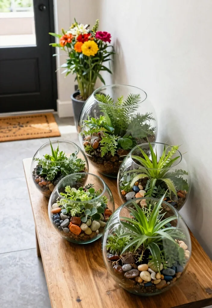 15 Chic Round Planter Ideas for Eco-Friendly Outdoor Entryways 10 15 Chic Round Planter Ideas for Eco Friendly Outdoor Entryways 10. Terrarium Round Planters 0