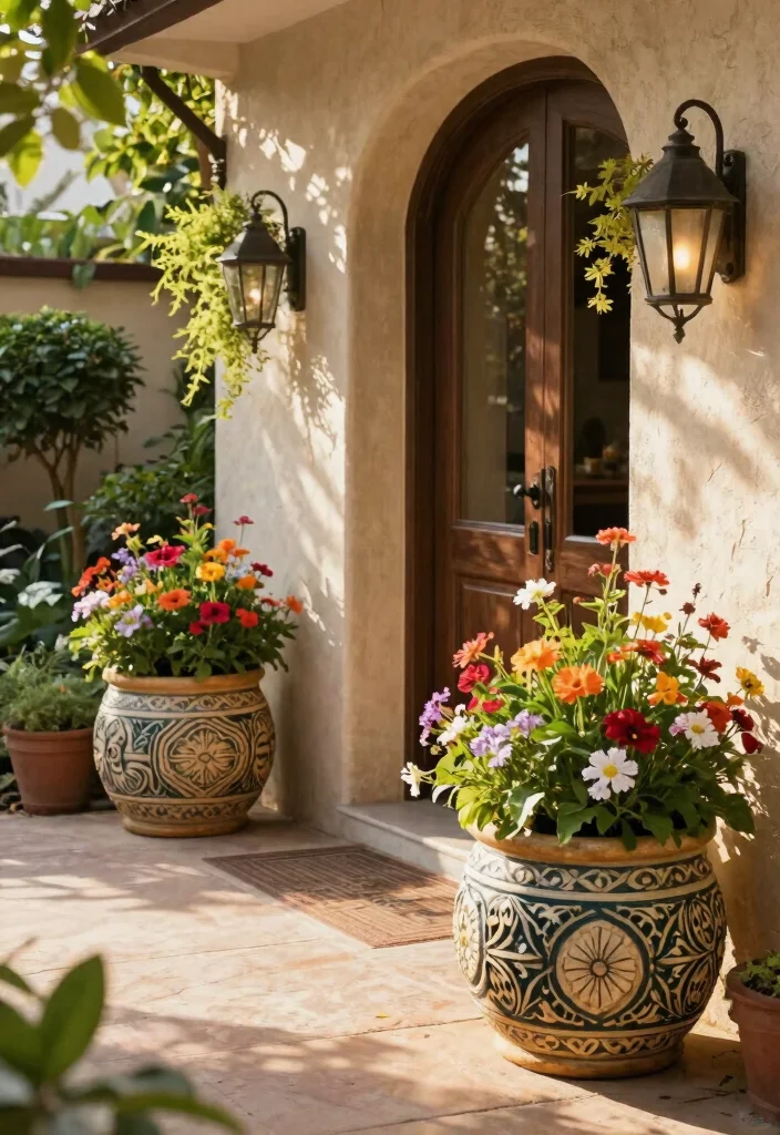 15 Chic Round Planter Ideas for Eco-Friendly Outdoor Entryways 11 15 Chic Round Planter Ideas for Eco Friendly Outdoor Entryways 11. Decorative Round Planters 0