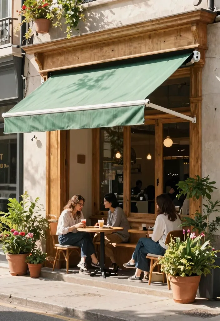 15 Chic Storefront Awning Ideas to Attract More Customers 6. Retractable Awnings for Versatile Usage 0