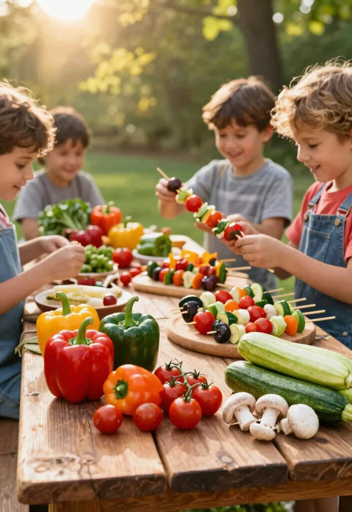 15 Delicious Fire Pit Food Ideas on a Stick Campfire Fun 2. Veggie Kebabs for the Health Conscious 0