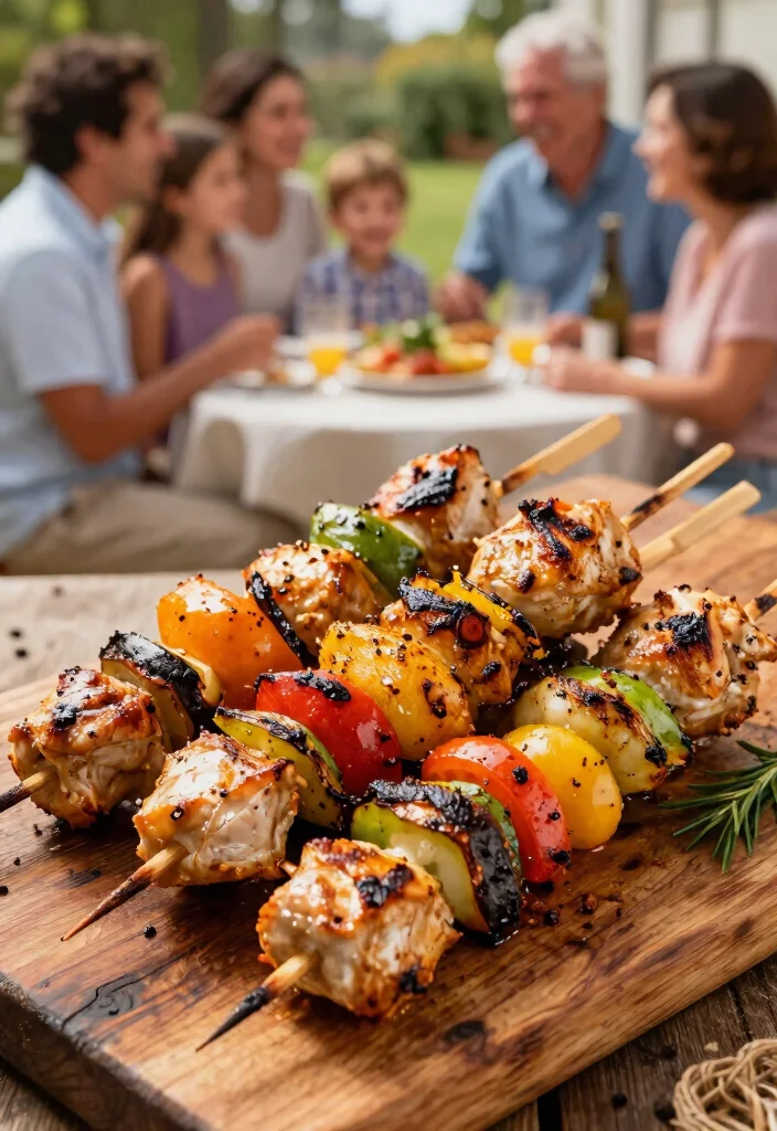 15 Delicious Fire Pit Food Ideas on a Stick Campfire Fun 7. Grilled Chicken Skewers 0
