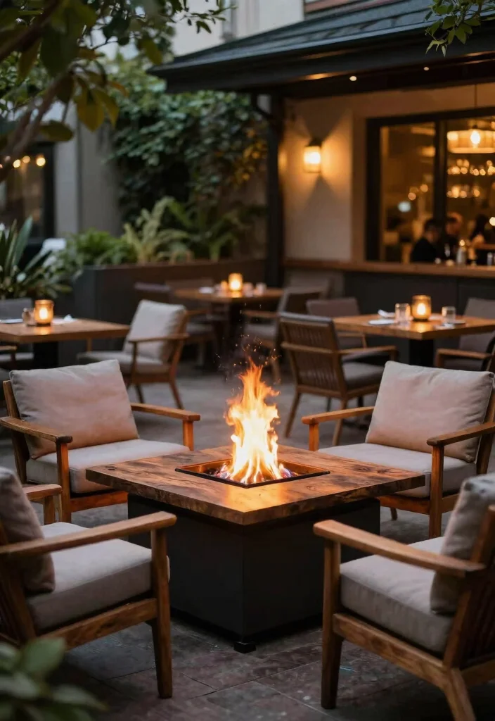 15 Dreamy Cafe Terrace Decor Inspiration European Style 11. Unique Fire Features 0