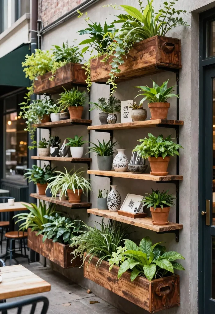 15 Dreamy Cafe Terrace Decor Inspiration European Style 13. Utilizing Vertical Space 0