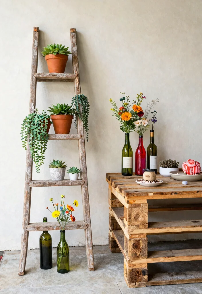 15 Expert Backyard Patio Decor Tips for a Total Makeover 3. Use Upcycled Decor 0