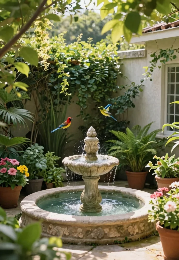 15 Expert Backyard Patio Decor Tips for a Total Makeover 7. Incorporate Water Features 0