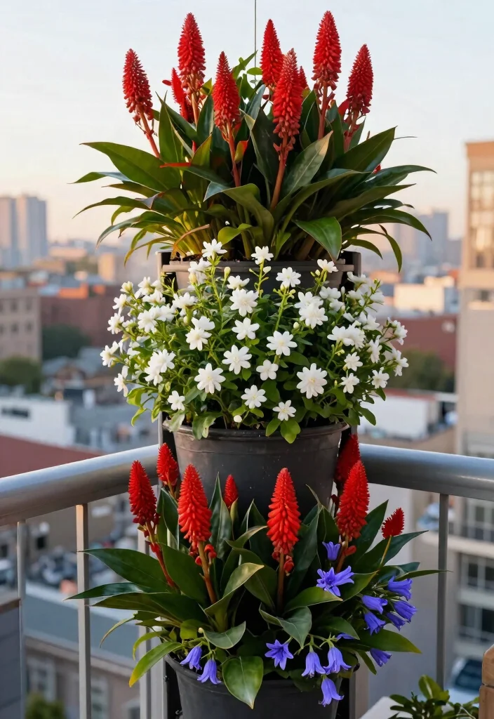 15 Festive Patriotic Window Box Ideas for 4th of July 11. Vertical Garden with a Twist 0