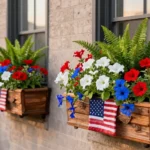 15 Festive Patriotic Window Box Ideas for 4th of July