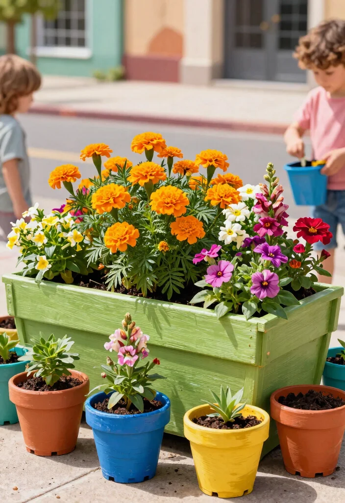 15 Festive Patriotic Window Box Ideas for 4th of July 6. Family Friendly Container Gardening 0