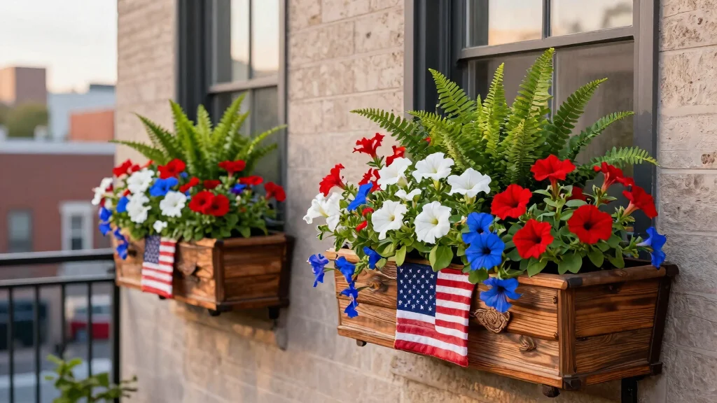 15 Festive Patriotic Window Box Ideas for 4th of July