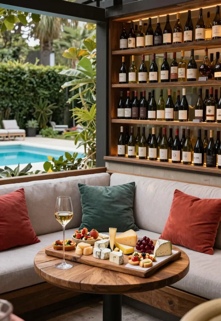 15 Fun Above Ground Pool Bar Ideas Backyards Need 10. Wine and Tapas Bar 0