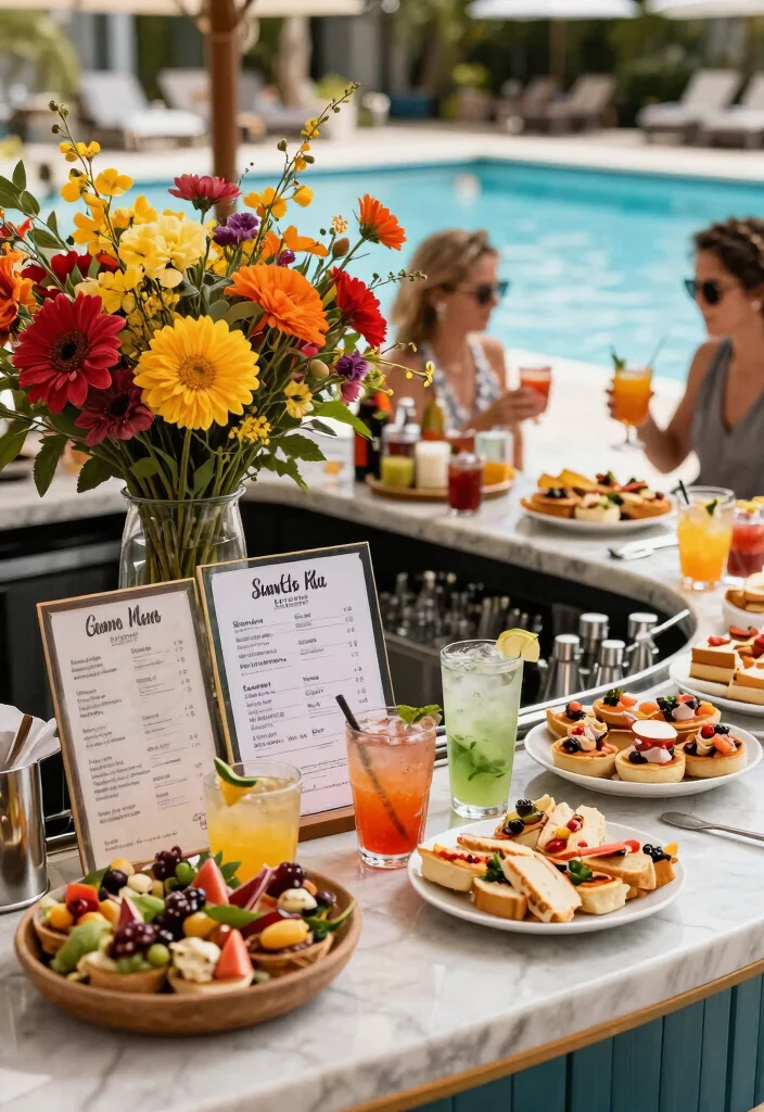 15 Fun Above Ground Pool Bar Ideas Backyards Need 15. Seasonal Theme Bar 0