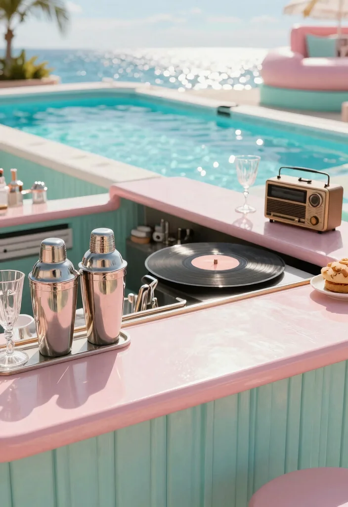 15 Fun Above Ground Pool Bar Ideas Backyards Need 6. Vintage Poolside Bar 0