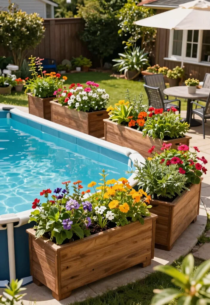 15 Genius Above Ground Pool Skirting Ideas to Hide the Frame 13 15 Genius Above Ground Pool Skirting Ideas to Hide the Frame 13. Modular Planter Boxes 0