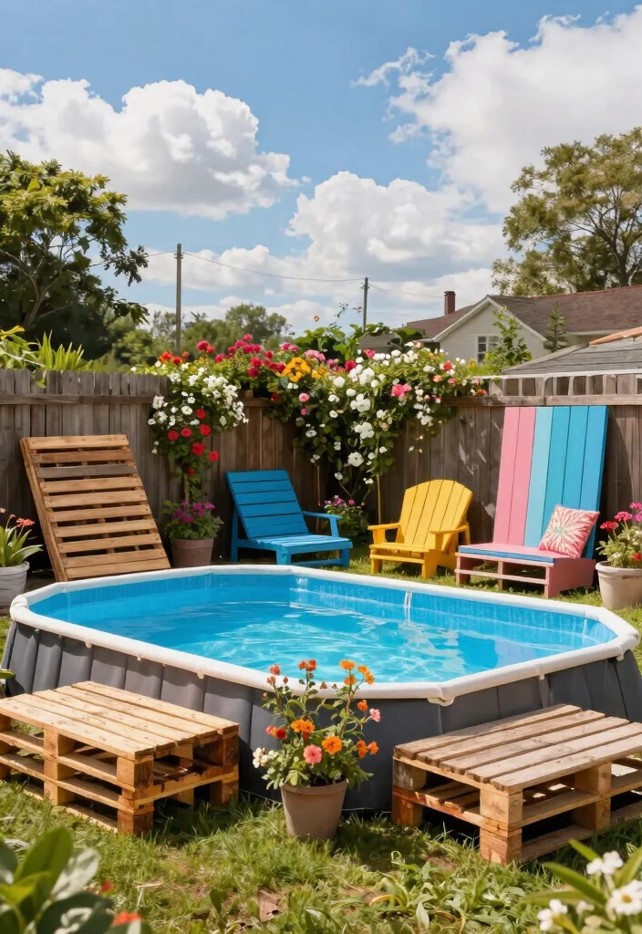 15 Genius Above Ground Pool Skirting Ideas to Hide the Frame 2 15 Genius Above Ground Pool Skirting Ideas to Hide the Frame 2. Recycled Pallets 0