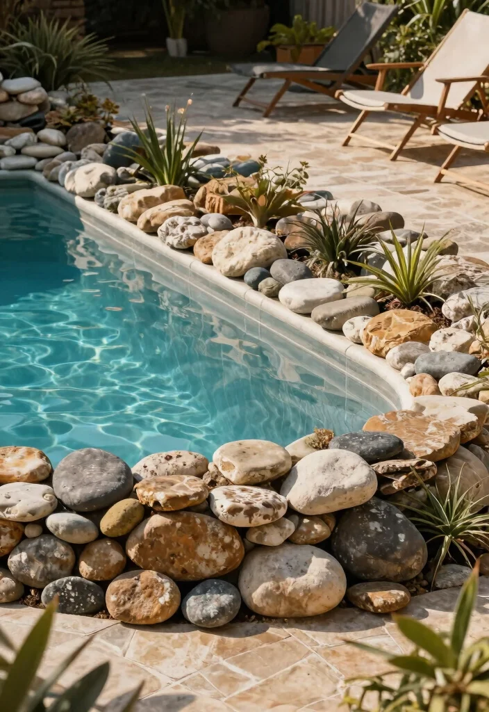 15 Genius Above Ground Pool Skirting Ideas to Hide the Frame 4 15 Genius Above Ground Pool Skirting Ideas to Hide the Frame 4. Stone Wall Skirting 0