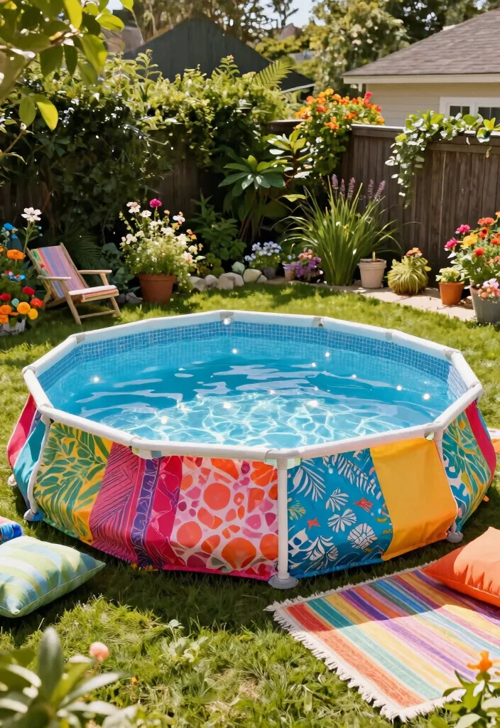 15 Genius Above Ground Pool Skirting Ideas to Hide the Frame 6 15 Genius Above Ground Pool Skirting Ideas to Hide the Frame 6. Fabric Skirts 0