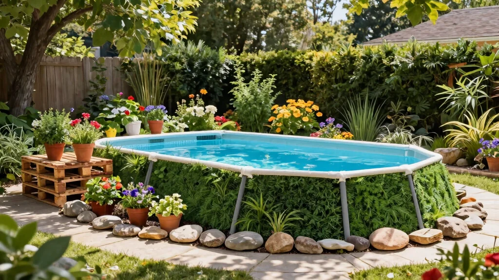 15 Genius Above Ground Pool Skirting Ideas to Hide the Frame