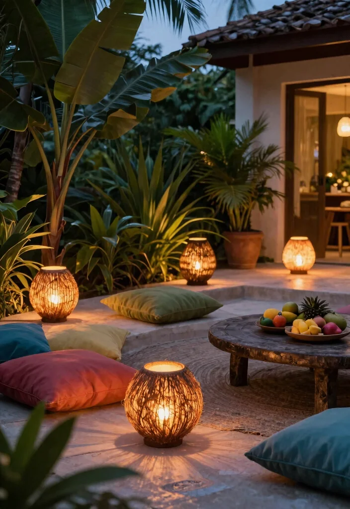 15 Magical Patio Lamp Decor Inspiration for Evening Glow 10. Biodegradable Coconut Shell Lamps 0