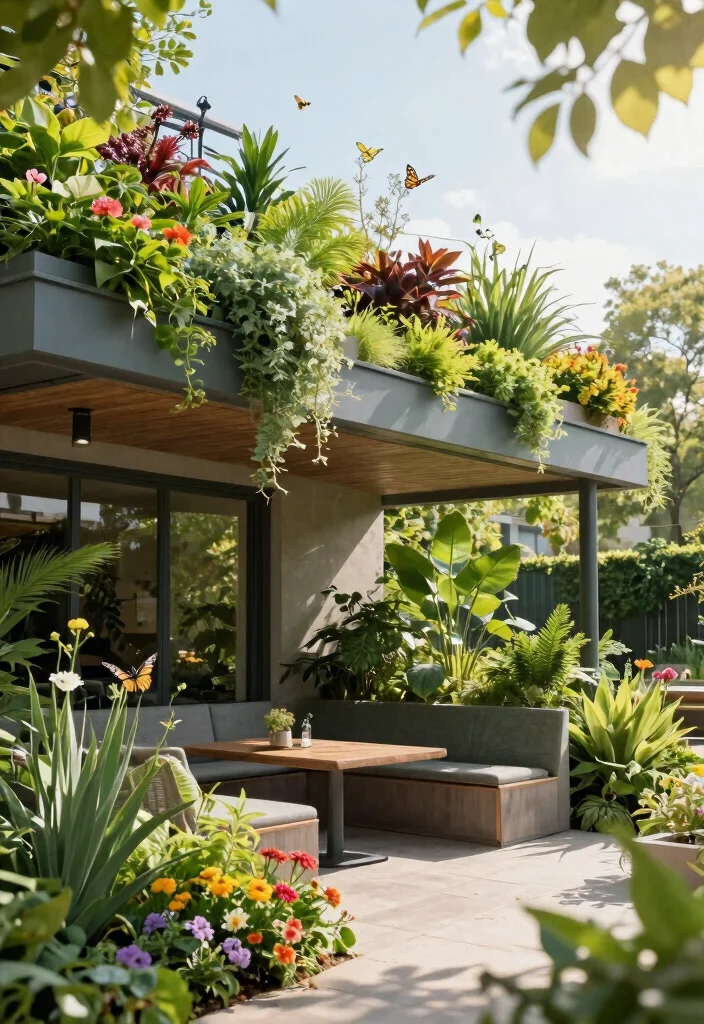 15 Popular Awning Styles Every Homeowner Should Know 5. Green Roof Awnings for Eco Friendly Appeal 0
