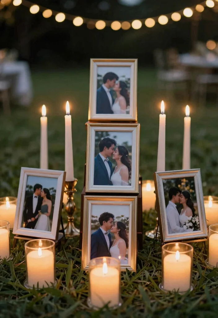 15 Romantic Patio Decor Concepts with Candles for Date Night 15. Personalize with Photos 0