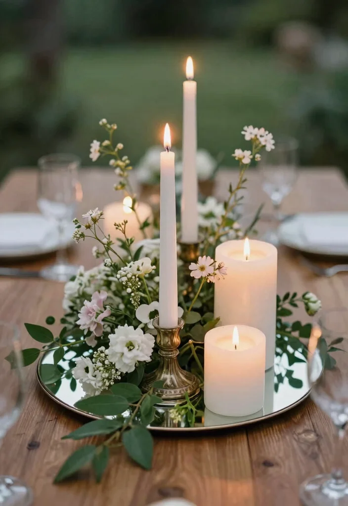 15 Romantic Patio Decor Concepts with Candles for Date Night 2. Candlelit Centerpiece 0
